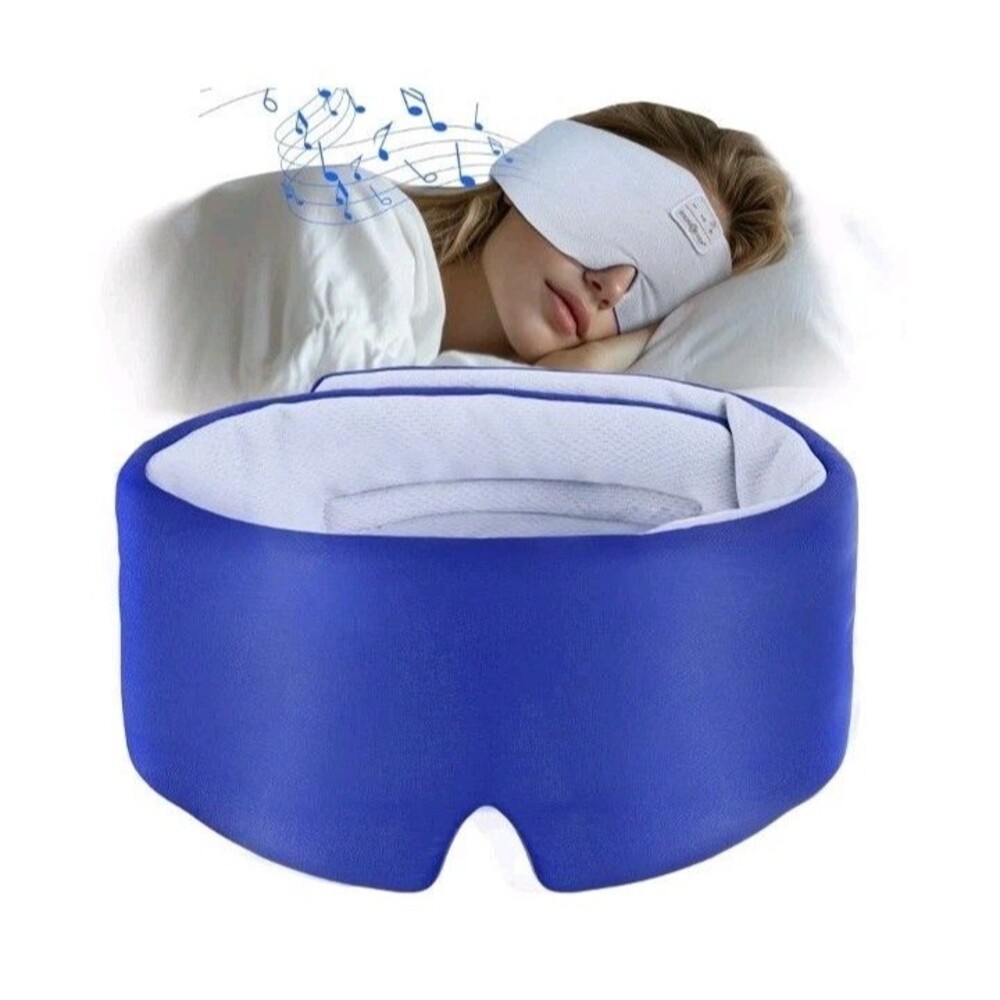 Sleep Mask with Bluetooth Headphones, Ice Silk Sleep Headphones with Bluetoot...